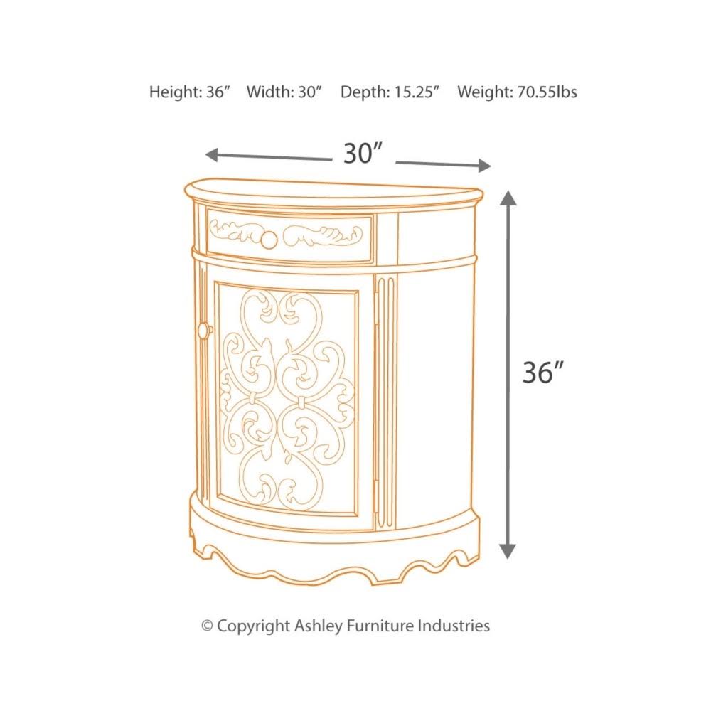 Dark Brown Accent Cabinet L197