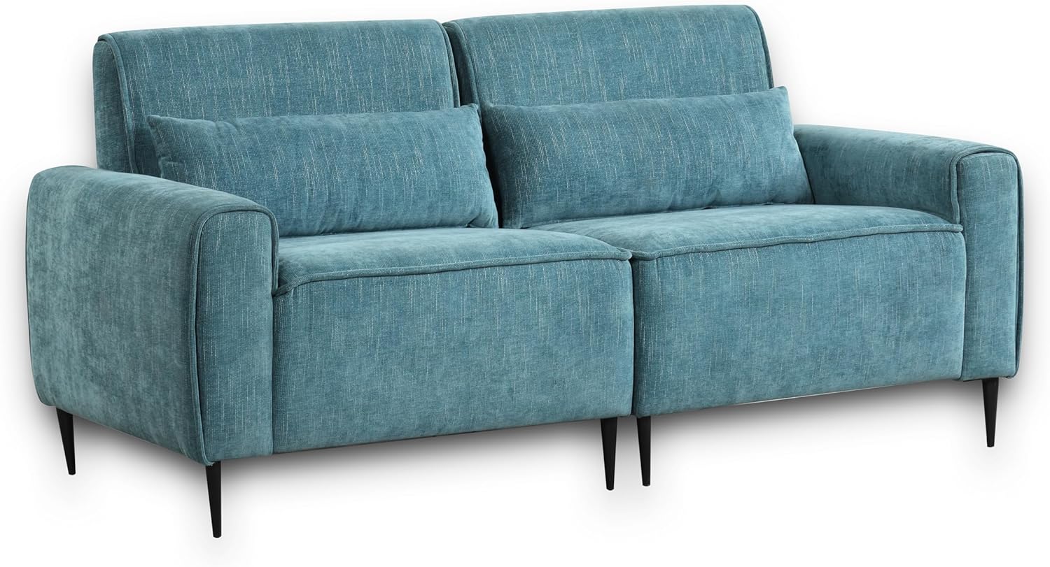Blue Chenille Sofa Loveseat Set H95960