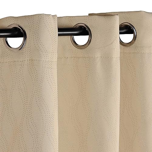 Navy Blue Blackout Curtains, Set of 2 Panels, 42" x 84" R48532