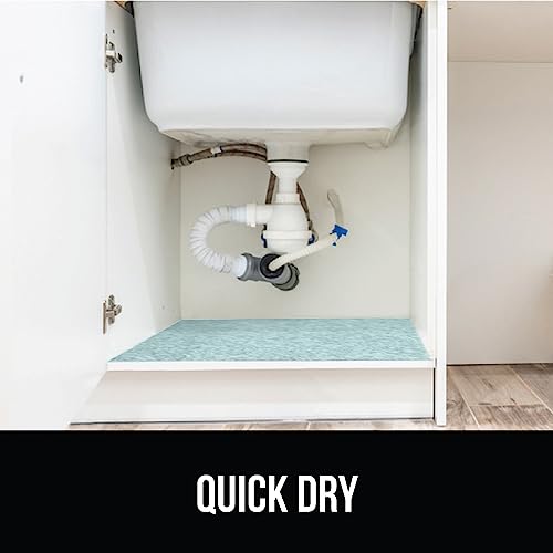 Gray 28 x 22 in Waterproof Silicone Under Sink Mat Z81405