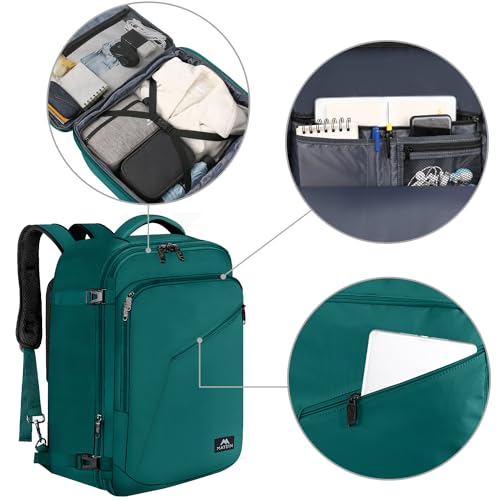 Black 27L Lightweight Expandable Waterproof Travel Backpack P8031