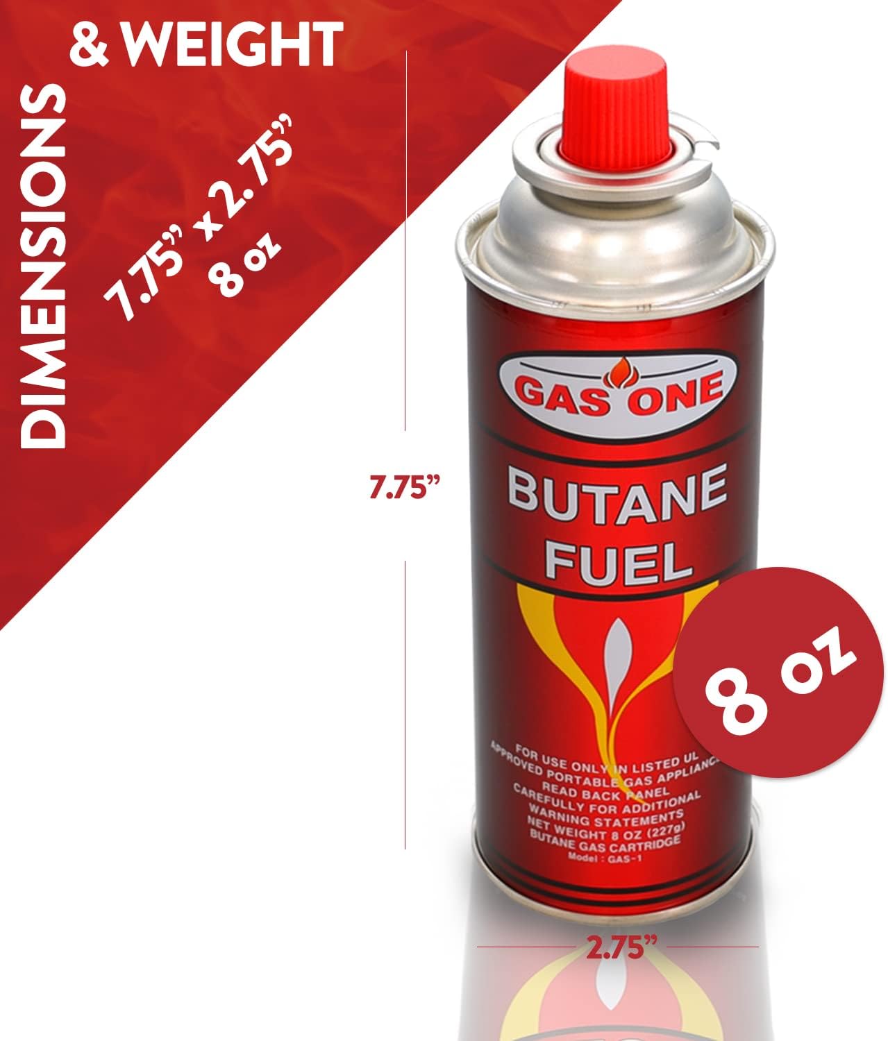 4 Pack Butane Fuel Canister V7880