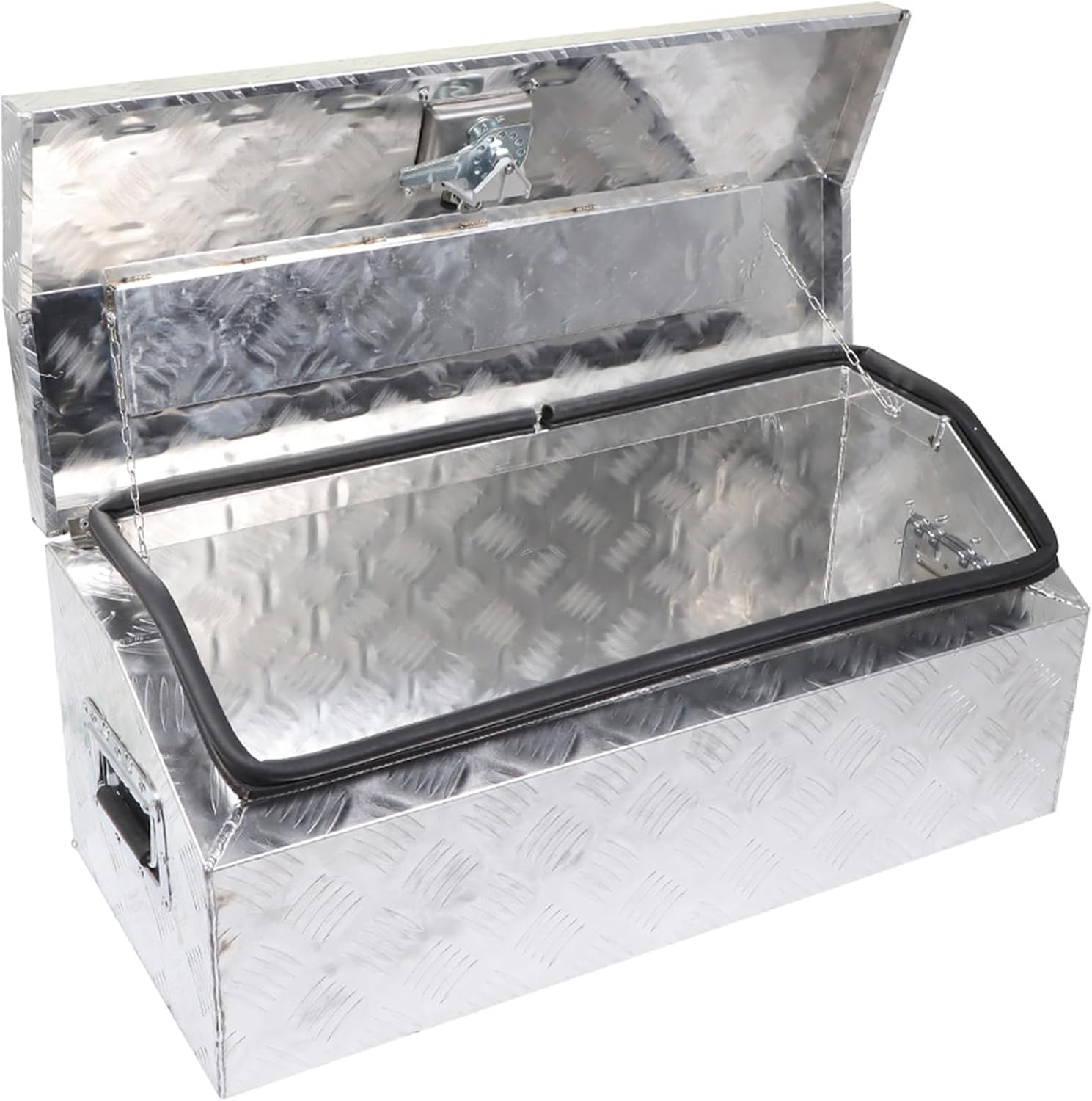 Silver Aluminum Pickup Truck Bed Tool Box J803802