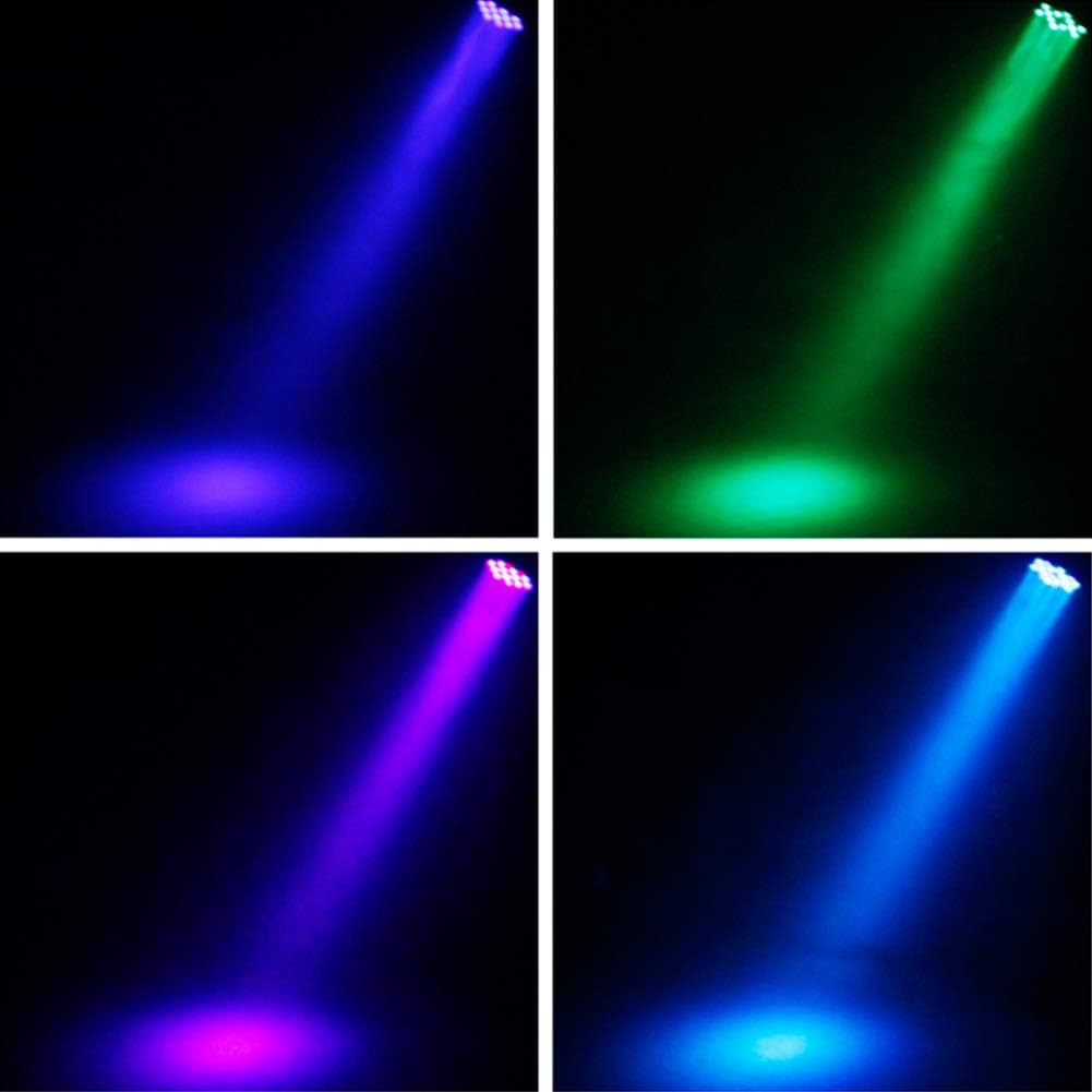 4 Pack Rechargeable Battery Powered RGB LED Uplights N836