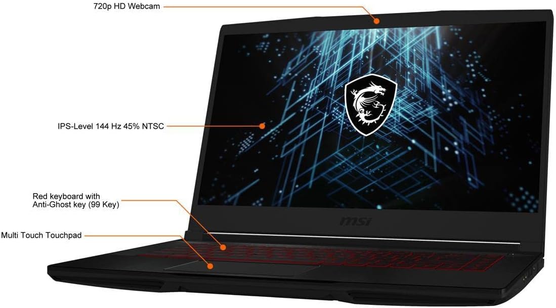 15.6" FHD 144Hz Gaming Laptop Intel i5-11400H 32GB RAM 1TB SSD RTX 3050 4GB H21934