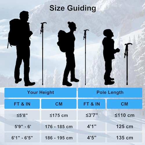 2 Pack Lightweight Aluminum Trekking Poles V8732