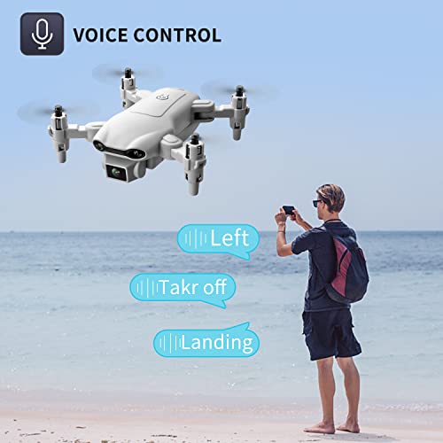 Mini Drone with 1080P HD Camera, Gray, 3 Batteries O4334