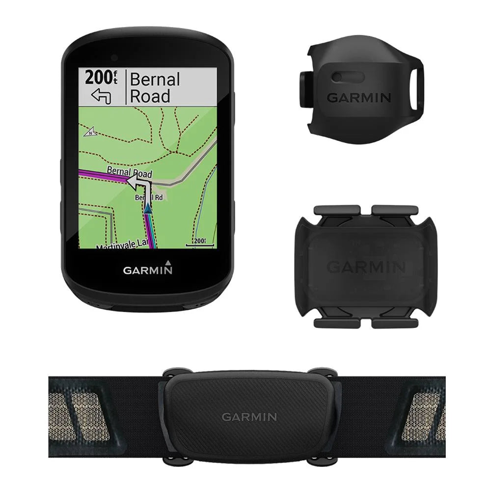 Bike Computer Bundle with White Silicone Case & HD Tempered Glass Screen Protectors (x2) B790