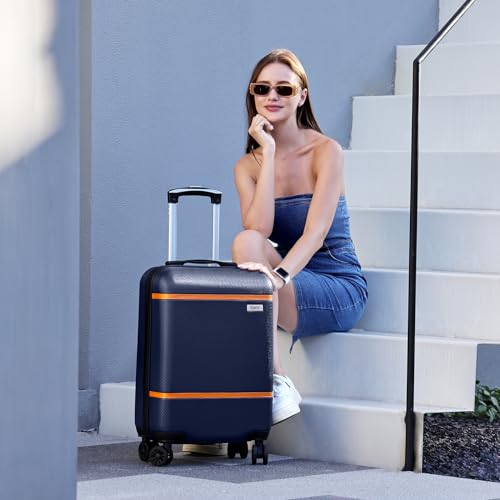 Cream Hardside Suitcase with Spinner Wheels TSA Lock 28-Inch K97276