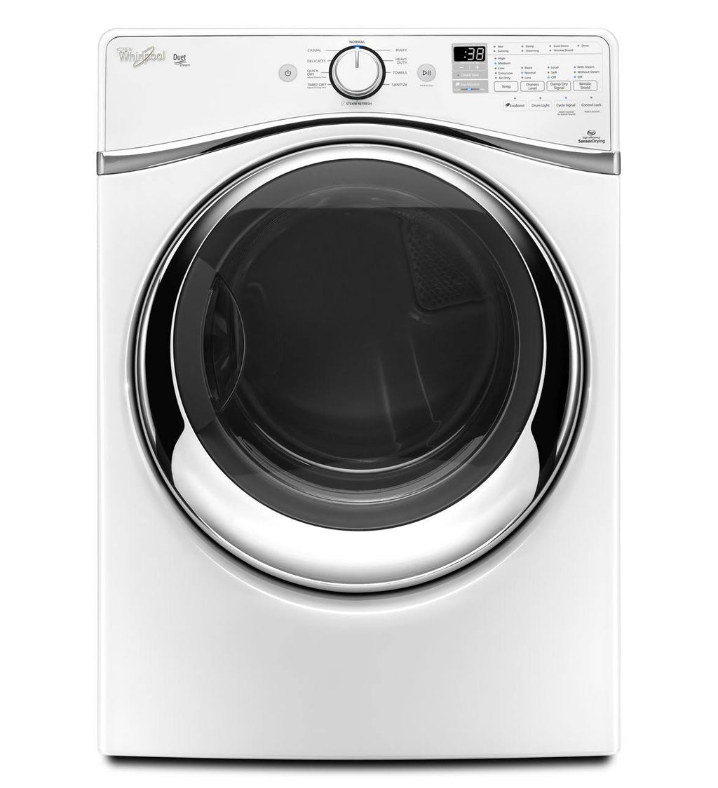 White Front-Loading Gas Dryer E266