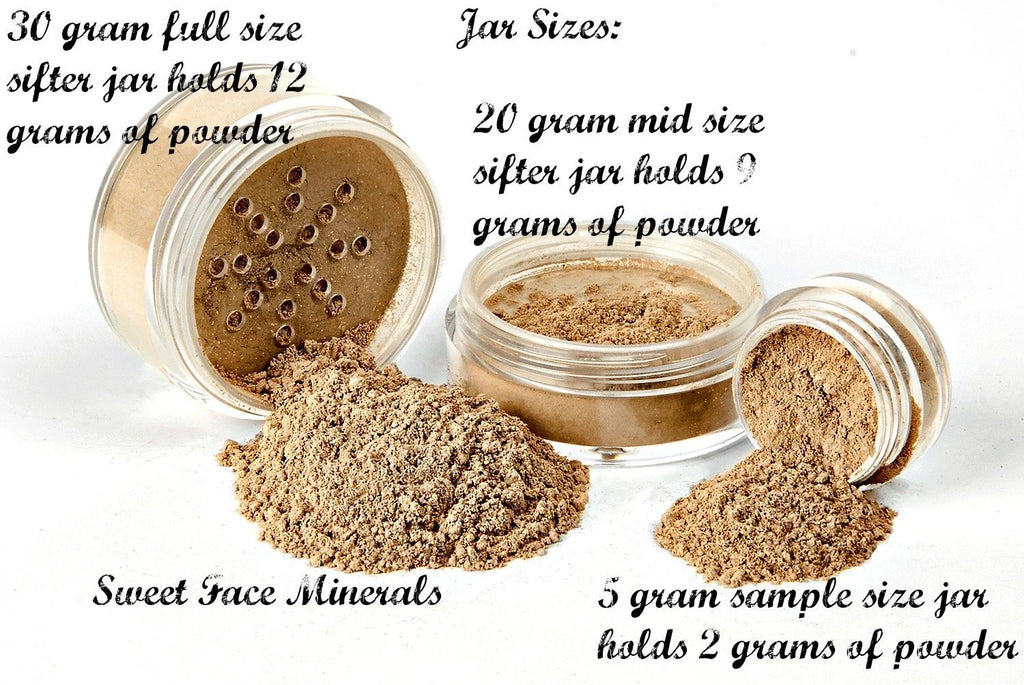 3 pc Light Tan Mineral Makeup Set Y424