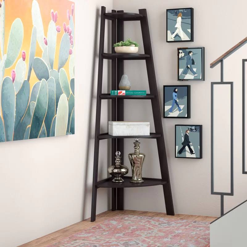 Black Corner Unit Bookcase K771