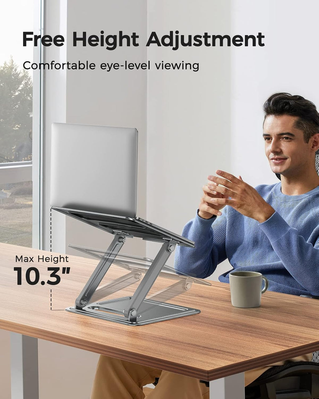 Adjustable Laptop Desk with Cushion P388