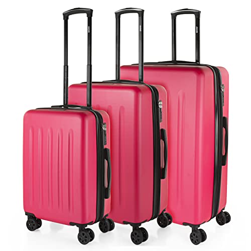 Hard Shell ABS Luggage Set of 3 Piece with TSA Combination Lock L986