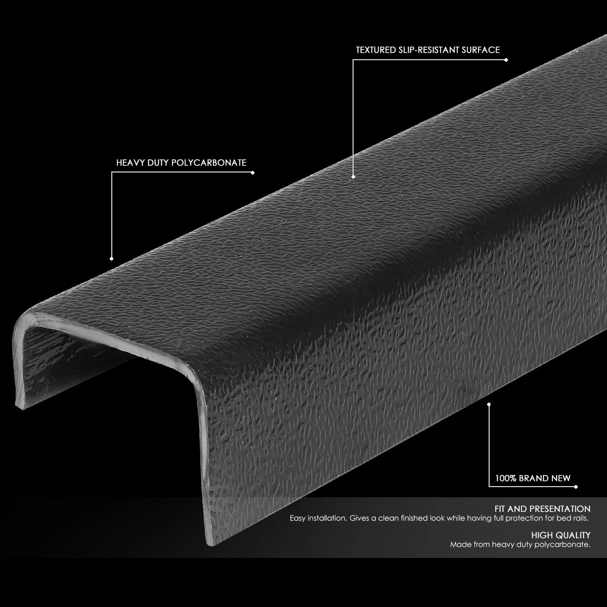 Truck Bed Front Rail Molding Cap Protector J18521