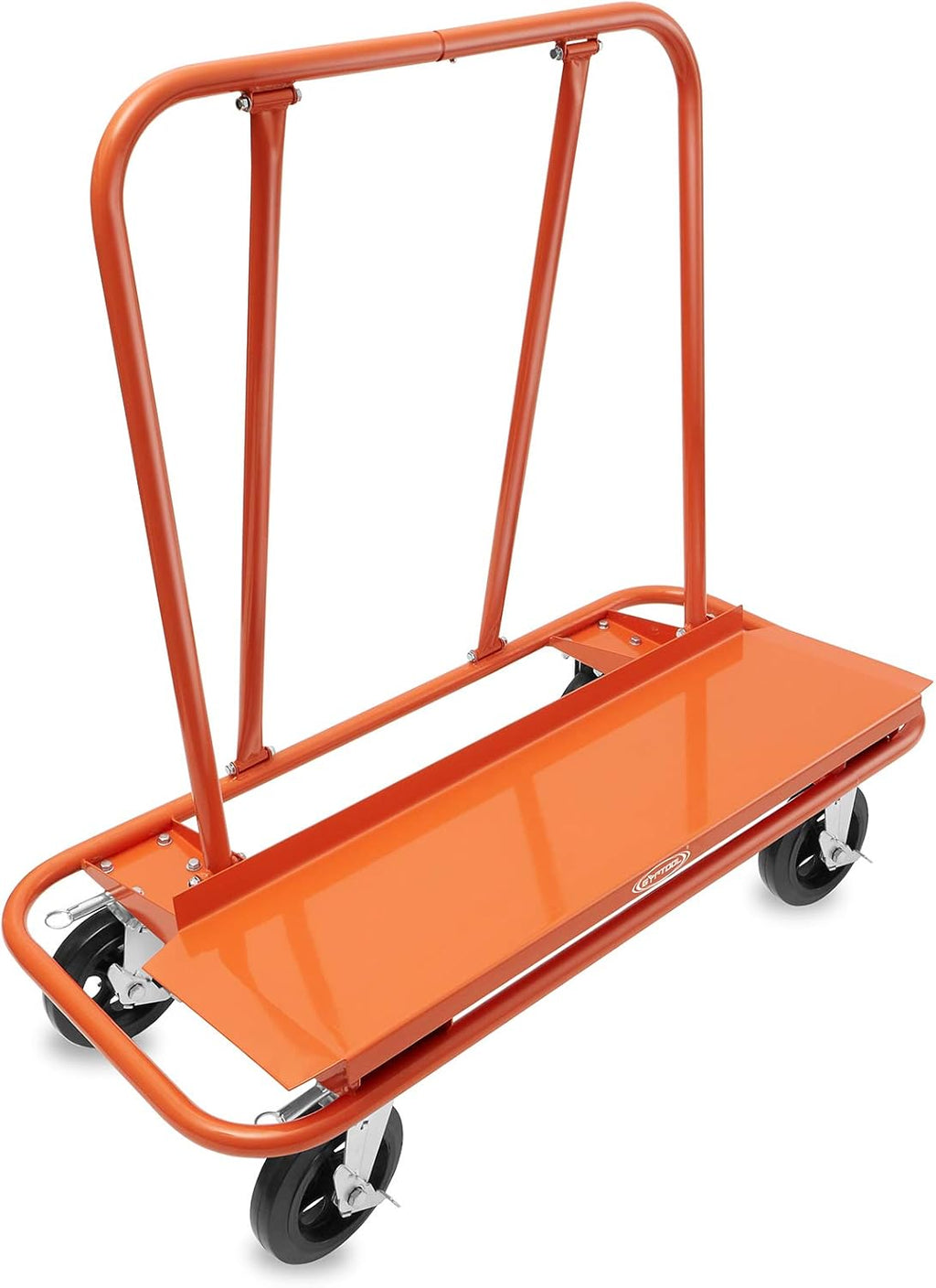 Heavy Duty Drywall Sheet Cart with 4 Swivel Wheels - Orange B68358
