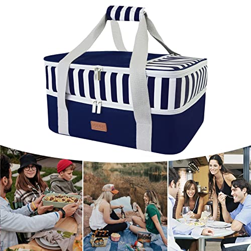 Blue Double Insulated Casserole Carrier Bag I965271