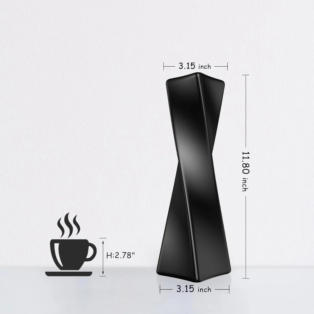 Black Ceramic Vase O972058