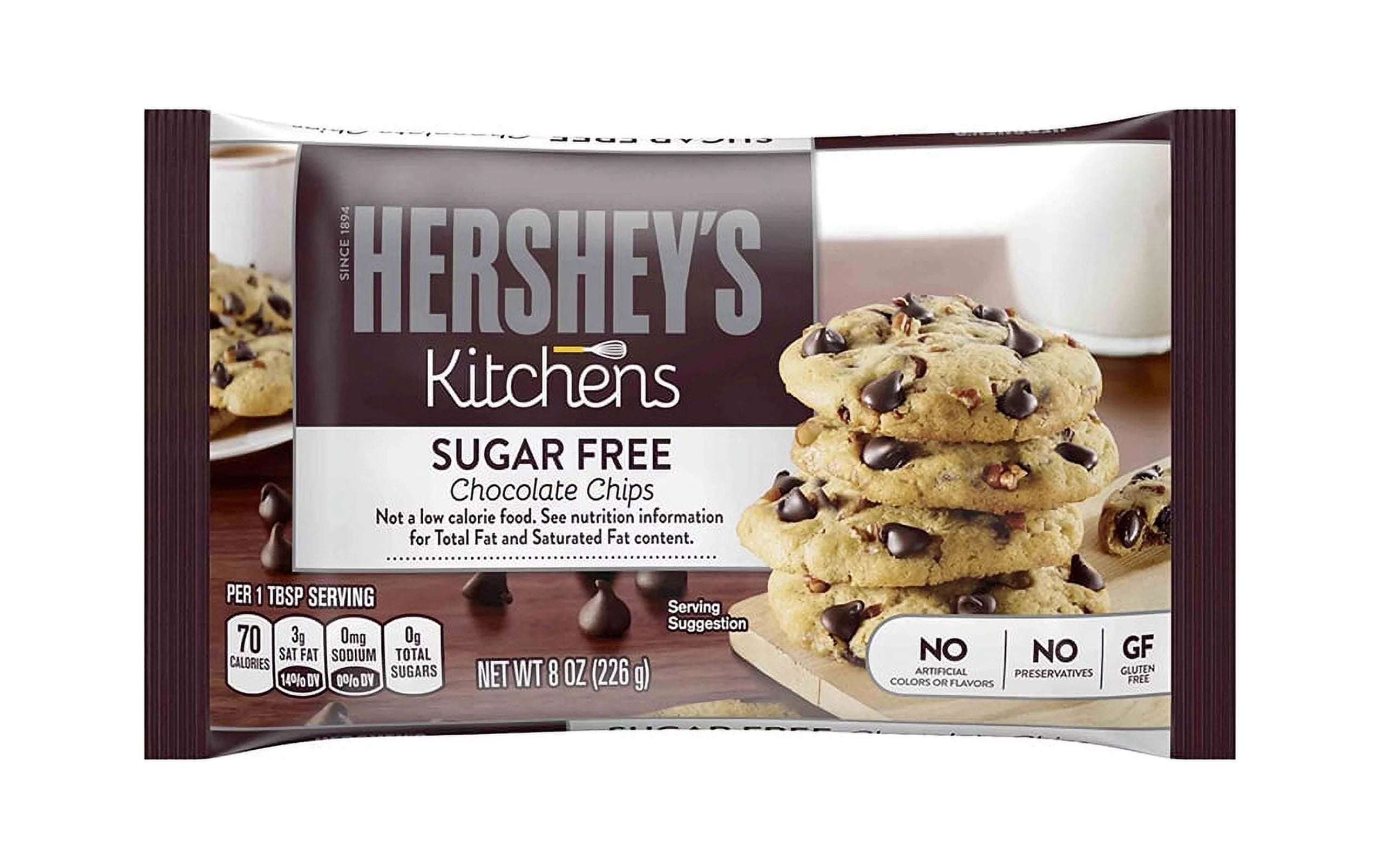 Sugar Free Chocolate Chips, 8 Ounces, 2 Pack C449868