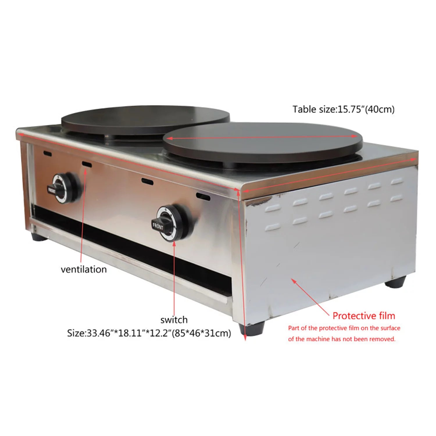 Natural Gas Crepes Maker V65943