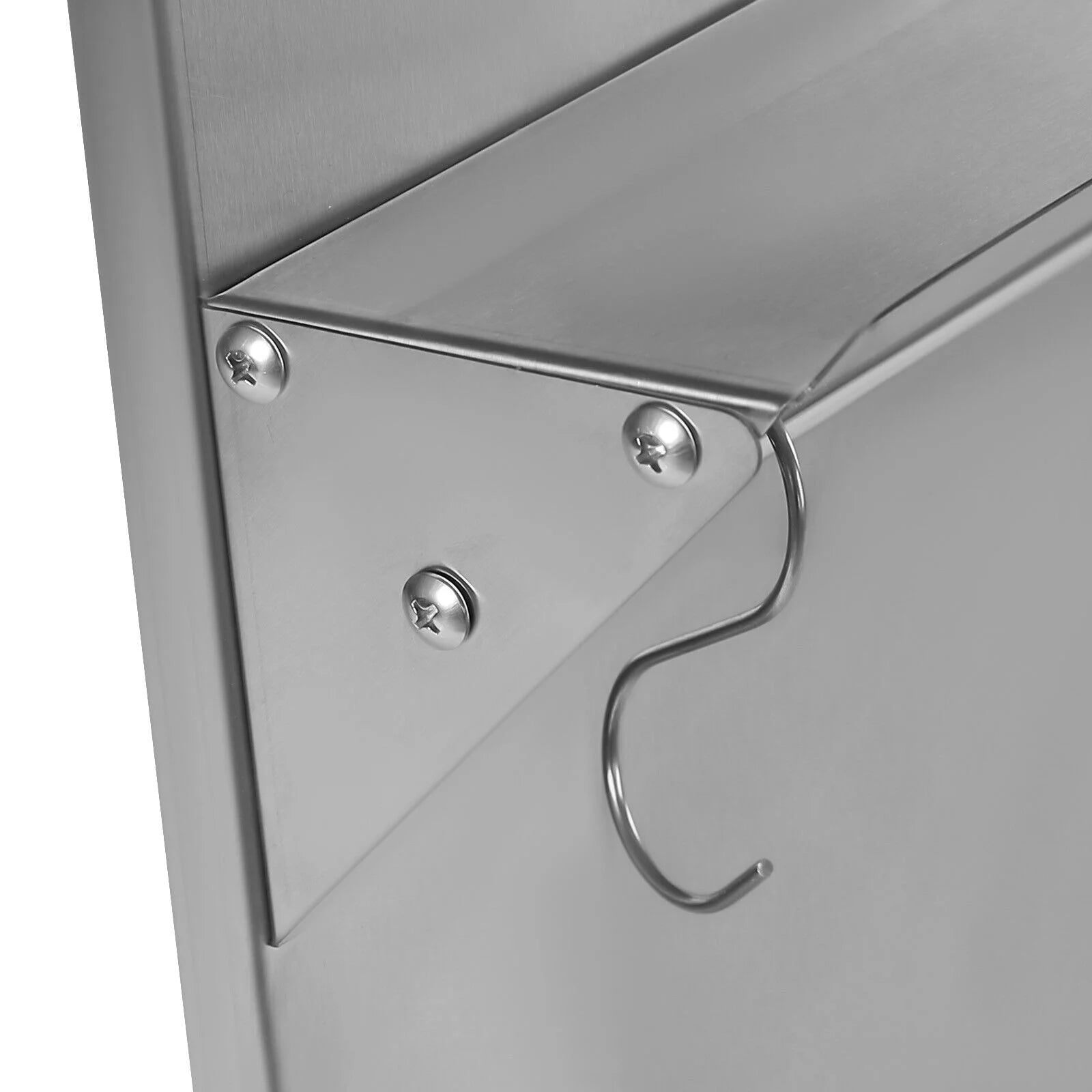 Stainless Steel Backsplash with Shelf (36x 29.5 Inch) W5774