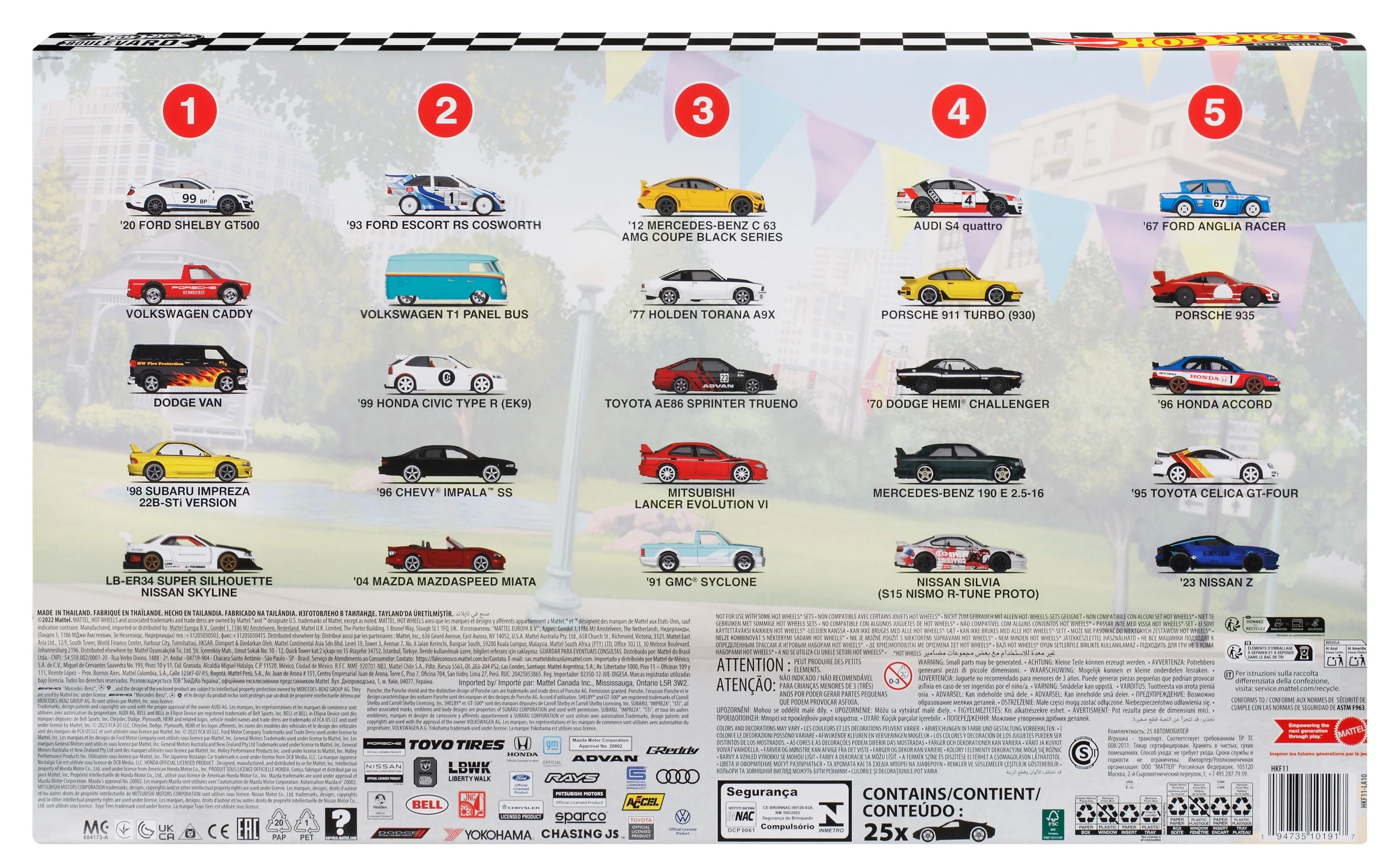25-Car Factory Set, 25 Premium 1:64 Scale Sports Cars O156360