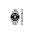 Crystal Accented Quartz Watch and ID Bracelet Gift Set R734