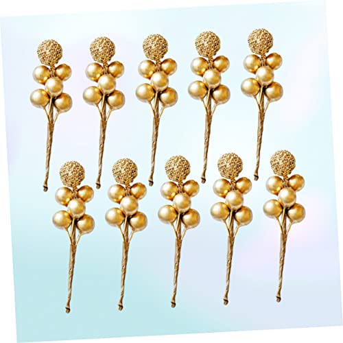 20 Pcs Red Berry Picks Artificial Christmas Decor L830
