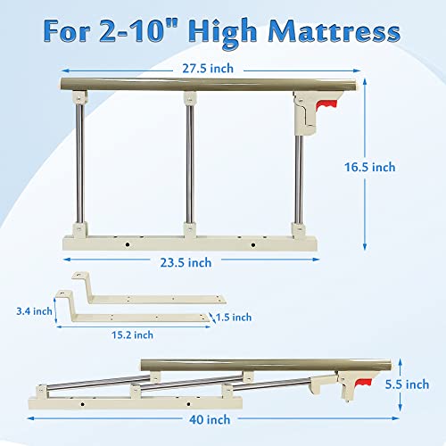 Collapsible Half Bedrails for Hospital Bed V845436