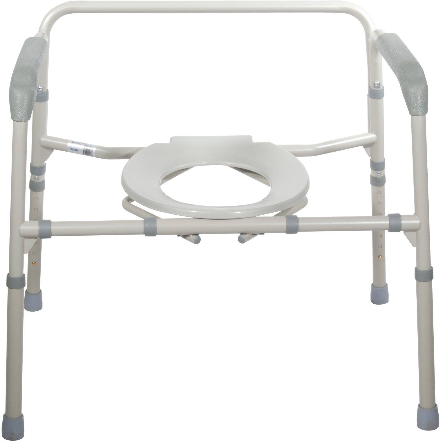 Grey Bariatric Folding Commode D926