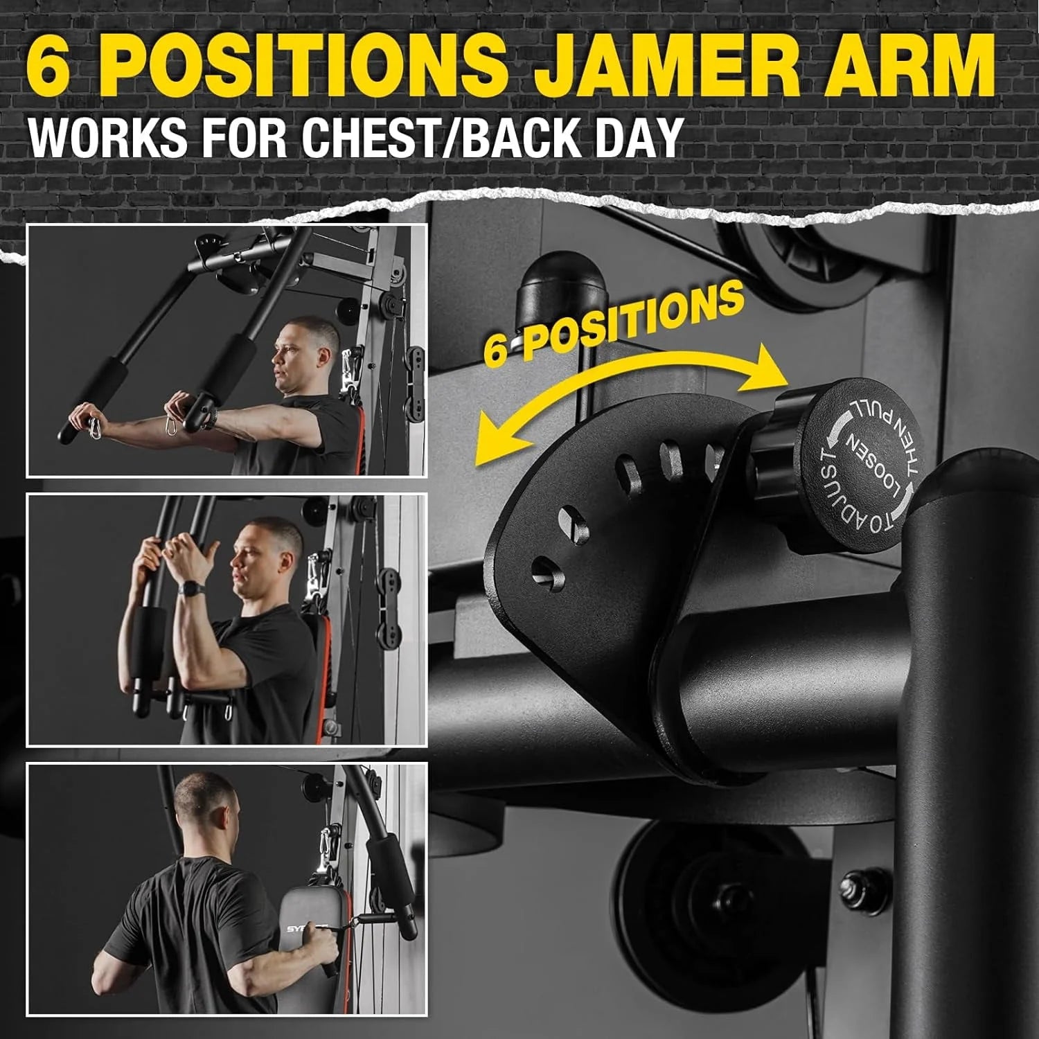 Home Gym Station with 150LBS Weight Stack D699