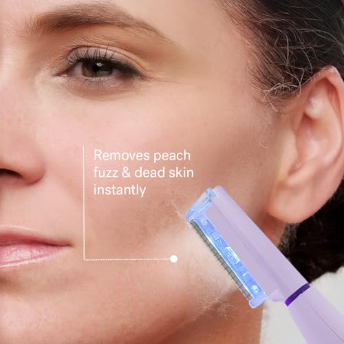 Dermaplane Razor with LED Light, 16 Blades & 2 Exfoliation Tips U80909