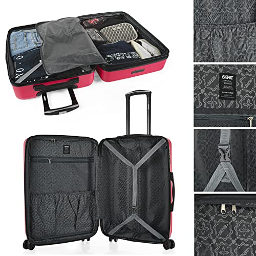 Hard Shell ABS Luggage Set of 3 Piece with TSA Combination Lock L986