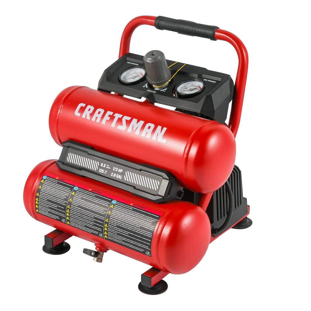 2 Gal Twin Stack Portable Air Compressor 125 PSI Z603830