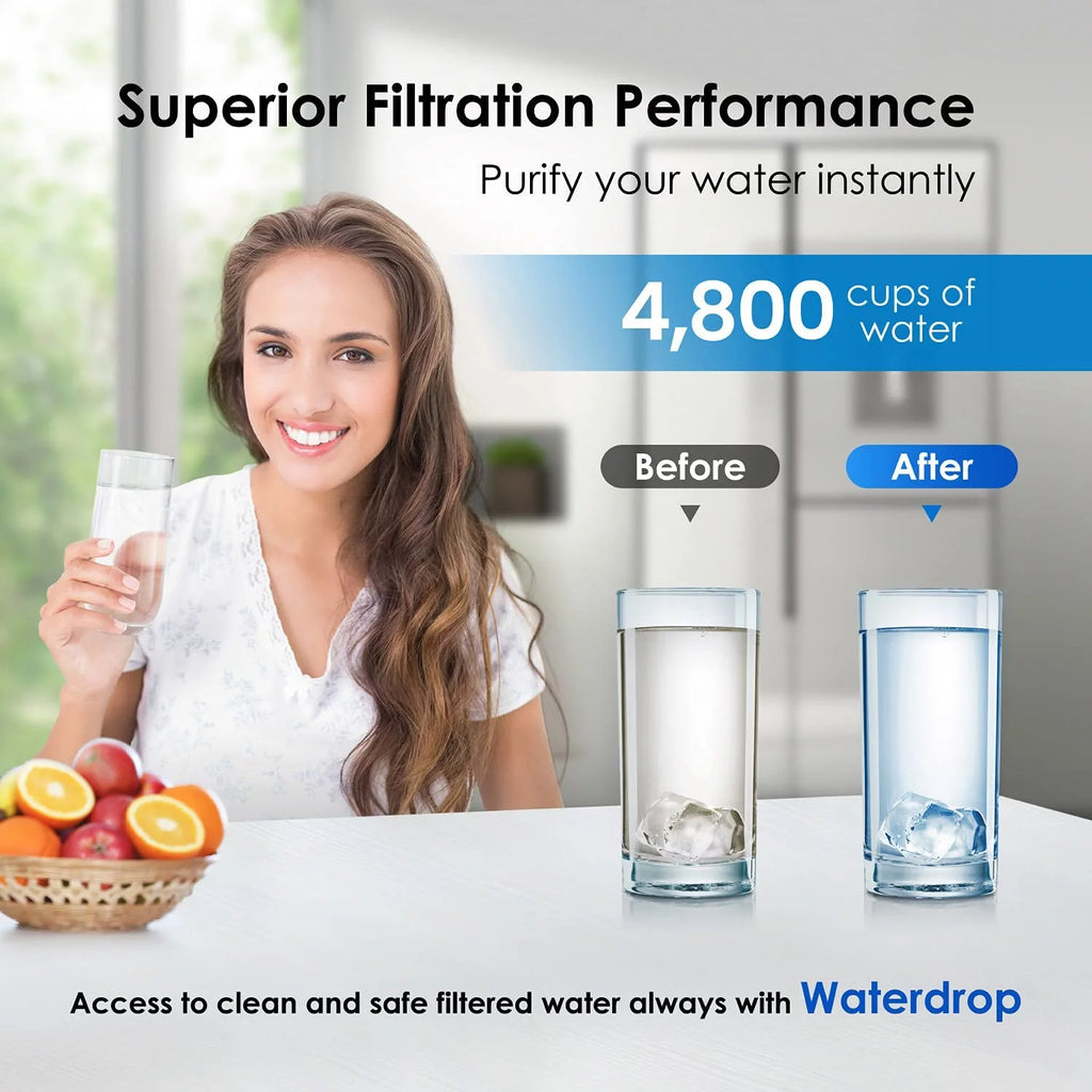 NSF 53&42 Certified Refrigerator Water Filter, 6 Filters M2547