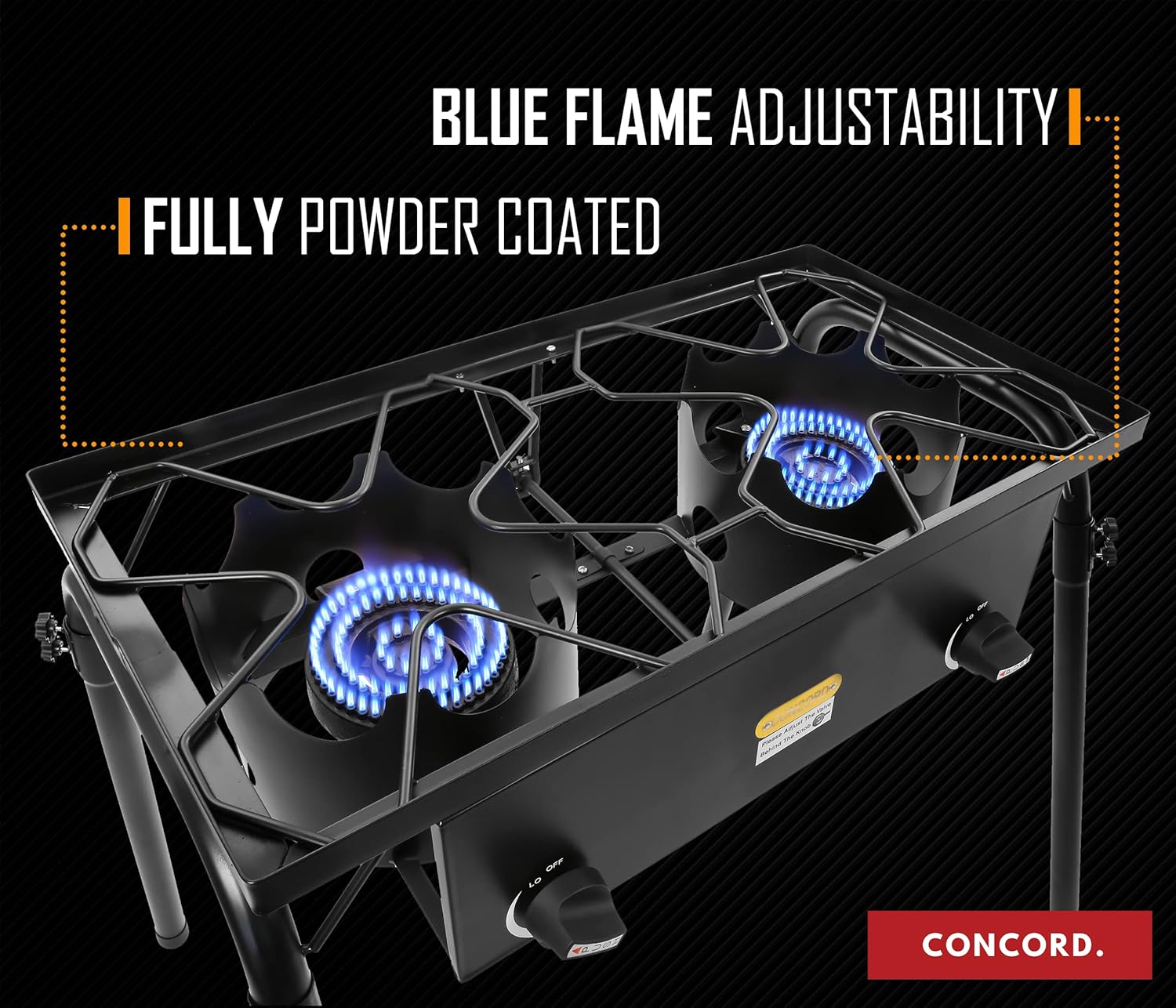 Double Propane Burner Camping Stove Y4339