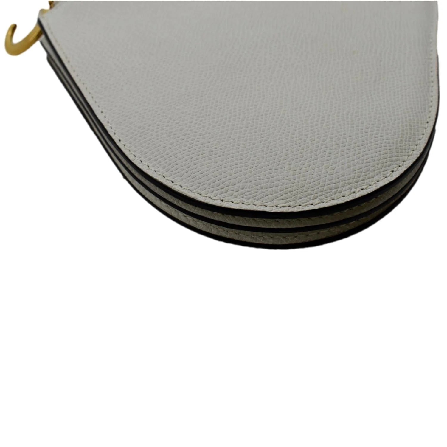 White Leather Crossbody Pouch Bag G867474