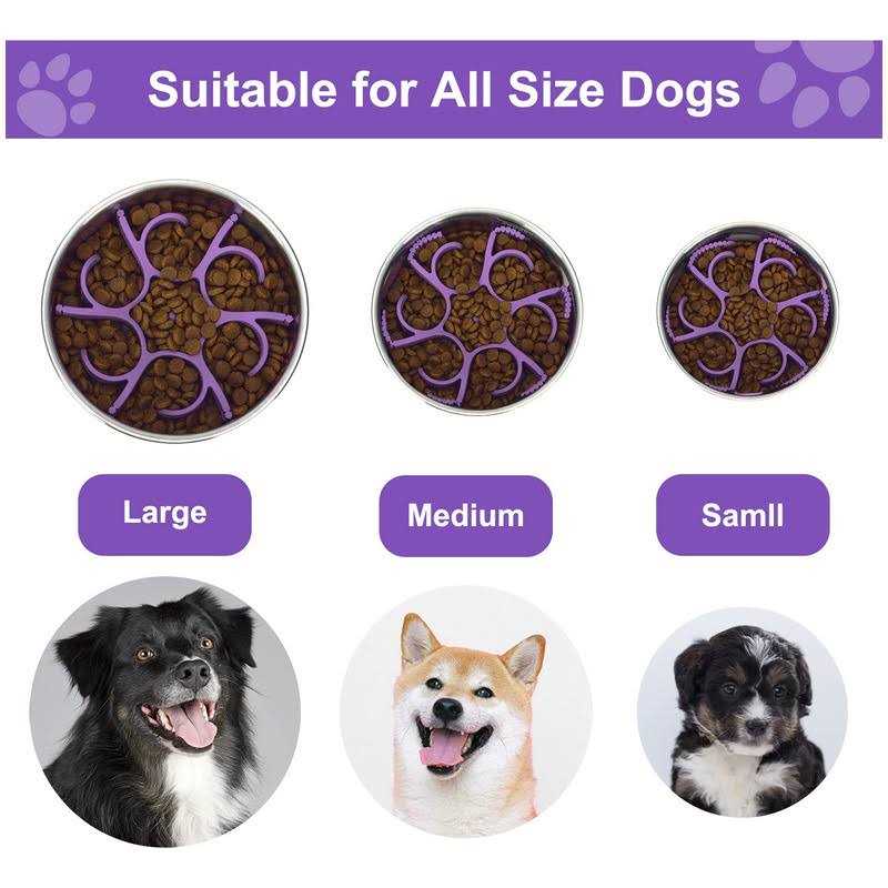 Silicone Spiral Dog Slow Feeder Dog Bowls U79253