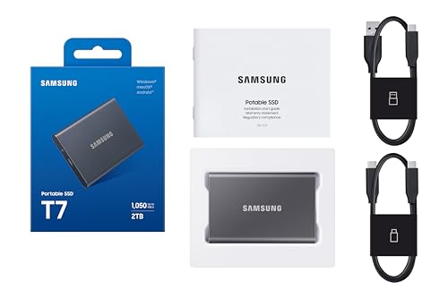 1TB Portable External Solid State Drive, Gray M74695