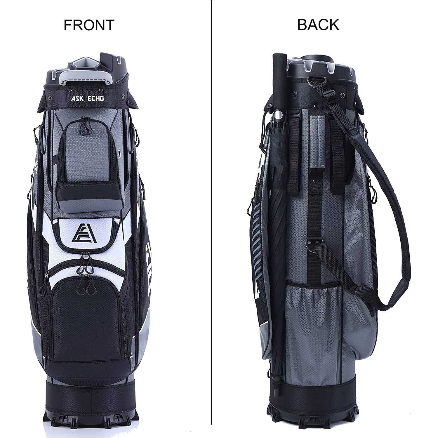 14 Way Organizer Golf Cart Bag with Rain Cover D35745