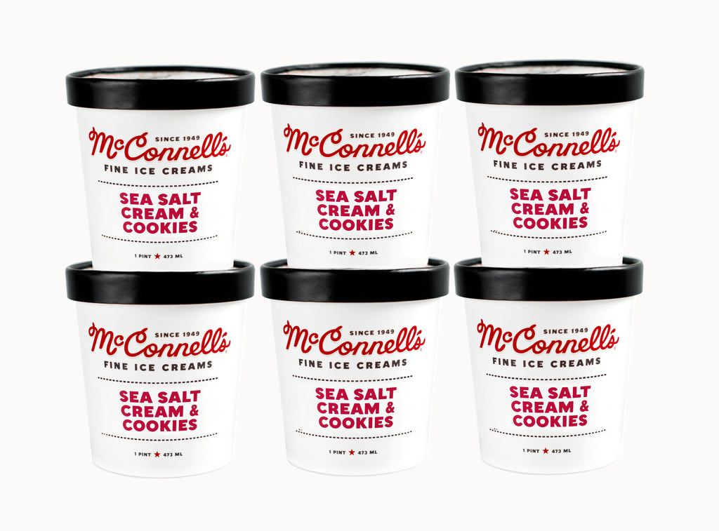 Sea Salt Cream & Cookies Ice Cream, 16 oz. (6 Ct) A354