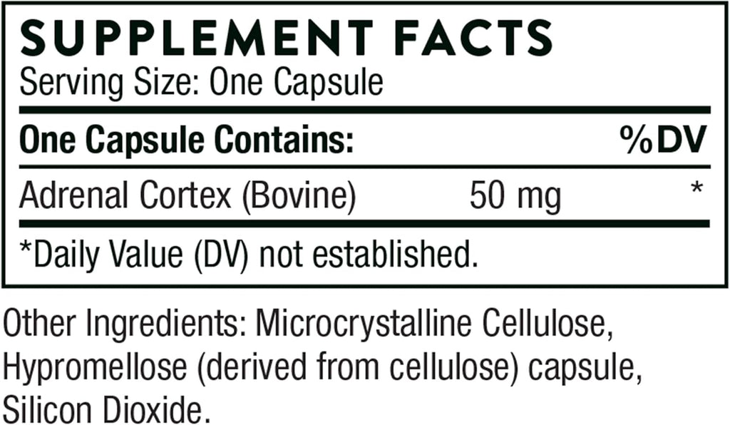 Bovine Adrenal Cortex Supplement - 60 Capsules Z5987
