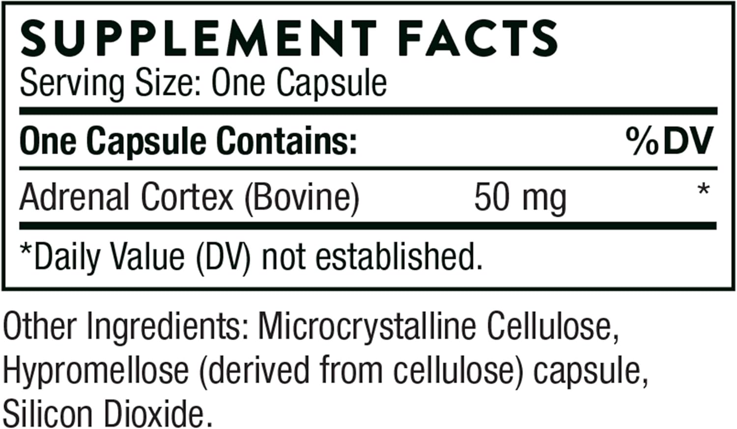 Bovine Adrenal Cortex Supplement - 60 Capsules Z5987