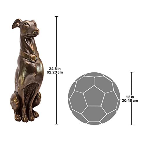 19 Inch Two Tone Stone Dog Statue Q180307