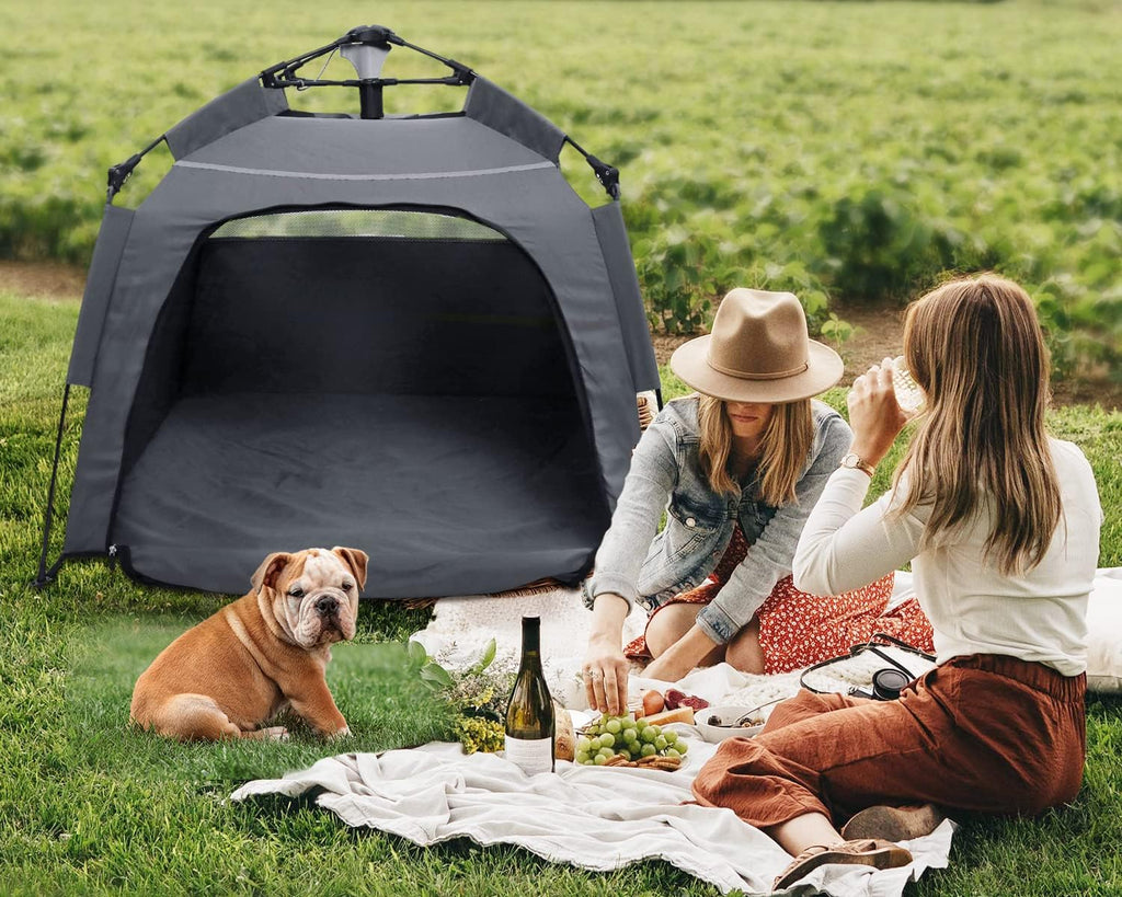 40" X 40" X 28" Foldable Mesh Dog Tent with Shoulder Bag S255