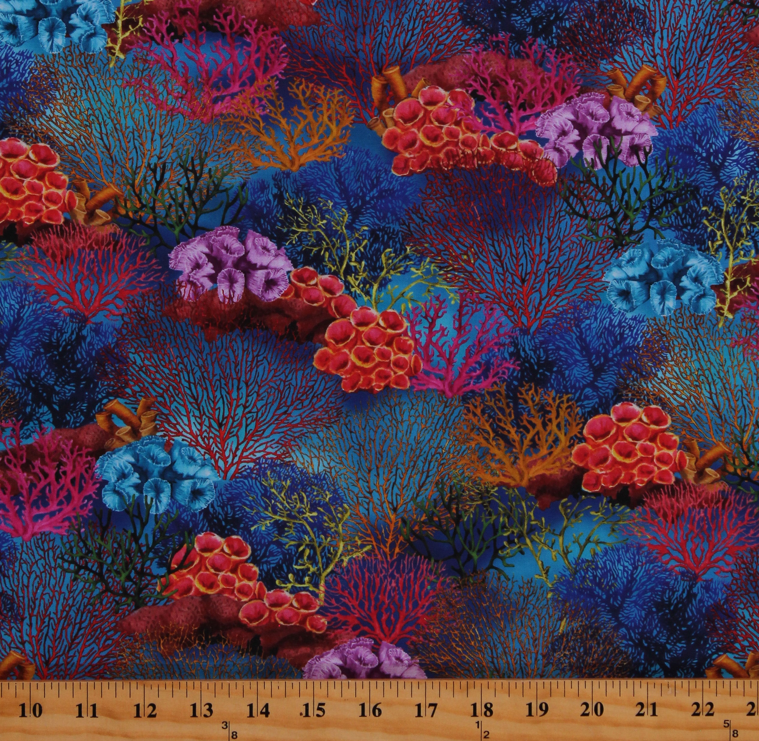 Cotton Fabric Print by the Yard T175