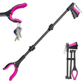 Pink Foldable Reacher Grabber Tool with 360° Rotating Jaw V67975