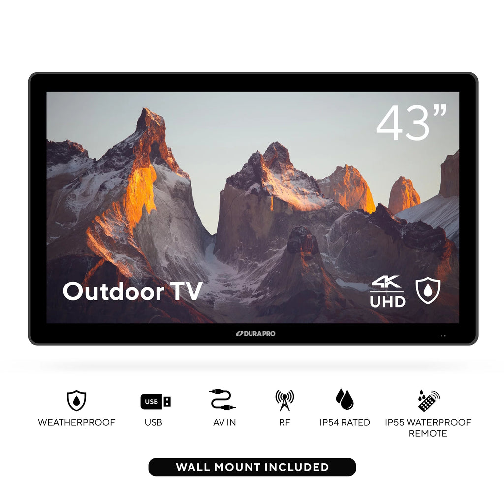 43" Outdoor Partial Shade 4K UHD LED TV with Waterproof Remote V81434