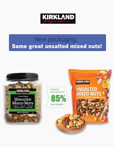 Unsalted Mixed Nuts 2.5 lb, 2 Pack Z8500