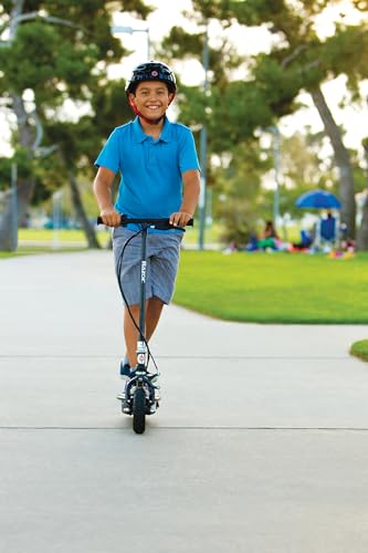 Electric Scooter with LED Light-Up Deck, 8" Air-filled Front Tire Q33158
